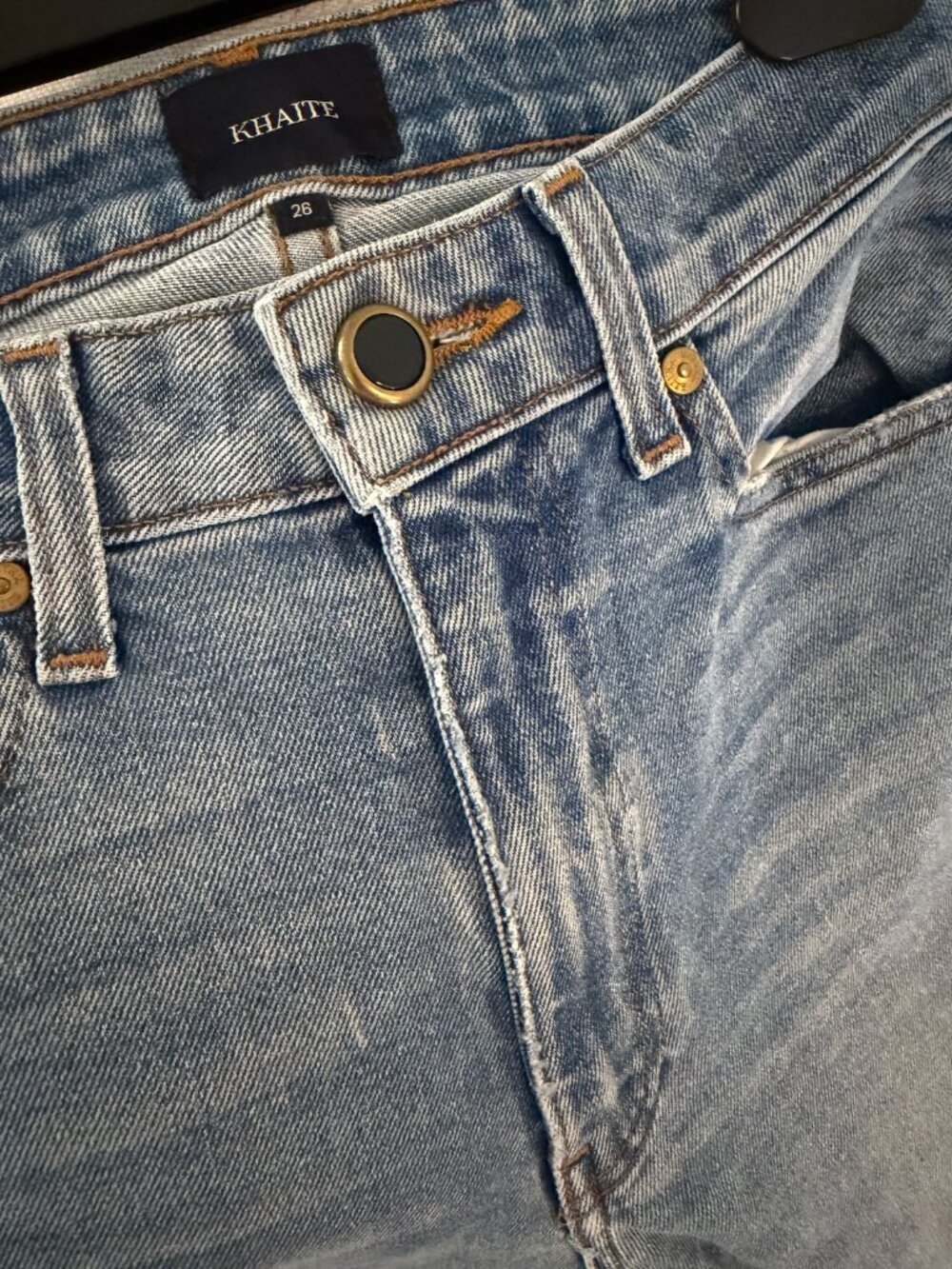 KHAITE VANESSA HIGH-WAISTED SLIM FIT JEANS - Picture 4 of 5